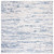 Safavieh  Amelia Modern Abstract Rug Ivory/blue 3' X 3' Square 4' Square Indoor Living Room, Bedroom, Dining Room Blue Square
