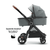 Mompush Ultimate2 Baby Stroller With Removable Bassinet And Adjustable Seat, Grey, Unisex