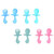 Hemoton 4 Set Premium Baby Spoon Fork Baby Eating Training Spoon Fork Set Portable Household Tableware