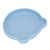 Baby Silicone Utensil, Soft Touch Baby Suction Plate  For Lunch Grey Blue
