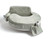 My Brest Friend Super Deluxe Nursing Pillow For Breastfeeding And Bottlefeeding With Lumbar Support, Convenient Pocket And Removable Slipcover, Platinum