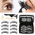Allnice 2 Pairs Magnetic Eyelashes Dual Magnets False Eyelashes Reusable 3d No Glue 3 Fake Lashes Extension With Tweezers For Women Makeup, 8 Pieces