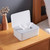 Multifunctional Dustproof Tissue Storage Box Case Wet Wipes Dispenser Holder Face Cover Tissue Storage Box Case Multifunctional Dustproof Wet Wipes Dispenser Holder With Lid  White