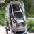 Alextreme Plastic Baby Stroller Rain Cover Pushchair Raincoat Thickening Outdoor Windscreen Dust Cover For Pram
