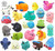 10 Pcs Cute Baby Bath Toy, Justdolife Environmental Animal Toy Set Children's Toy With Sound For Kids Toddlers Boys