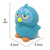 10 Pcs Cute Baby Bath Toy, Justdolife Environmental Animal Toy Set Children's Toy With Sound For Kids Toddlers Boys