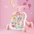Baby Learning Walker, Baby Push Walkers Sit-to-stand Baby Walker With Wheels Entertainment Table Kids Early Educational Activity Center, Pink