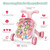 Baby Learning Walker, Baby Push Walkers Sit-to-stand Baby Walker With Wheels Entertainment Table Kids Early Educational Activity Center, Pink
