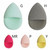 Drop-shaped Makeup Removing Puff Cleaning Pores Soft Reusable Face Cleansing Puff Makeup Remover