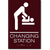 Changing Station Men Sign-brown / White (1 Unit)