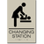Changing Station Women Sign-taupe / Black (4 Units)