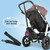 Stroller Rider Board - Universal 2in1 Stroller Ride Board With Detachable Seat,stroller Glider Board Suitable For Most Brands Of Strollers, Holds Children Up To 55lbs(black)