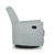 Evolur Raleigh Glider Recliner Light Blue With High Backrest Support, Durable Polyester Fabric