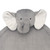 Lambs & Ivy Elephant Baby Play Mat With 3-dimensional Head - Gray