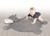 Lambs & Ivy Elephant Baby Play Mat With 3-dimensional Head - Gray
