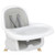 Dream On Me Lulu 2-in-1 Highchair, Convertible, Compact High Chair, Light Weight, Portable, Light Grey