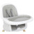 Dream On Me Lulu 2-in-1 Highchair, Convertible, Compact High Chair, Light Weight, Portable, Light Grey