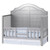 Child Craft Penelope 4-in-1 Convertible Crib, Cool Gray