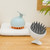 Hair Shampoo Brush Ergonomics Design Soft Silicone Bristle For Remove Dandruff  Cotton Powder