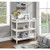 Changing Table With Water-resistant Change Pad And Safety Strap,white, Multi Storage Nursery Changing Table For Infants Or Babies