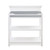 Changing Table With Water-resistant Change Pad And Safety Strap,white, Multi Storage Nursery Changing Table For Infants Or Babies