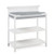 Changing Table With Water-resistant Change Pad And Safety Strap,white, Multi Storage Nursery Changing Table For Infants Or Babies