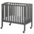 Dream On Me, 3 In 1 Birch Folding Portable Crib - Storm Gray