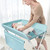 Topbuy Portable Baby Changing Table Multi-purpose Diaper Station Nursery Organizer Blue