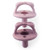 Itzy Ritzy Sweetie Soother Pacifier Set Of 2 - Silicone Newborn Pacifiers With Collapsible Handle & Two Air Holes For Added Safety; Set Of 2 In Orchid & Lilac, Ages Newborn & Up