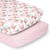 The Peanutshell Standard Pink, White, Blue, Multi-color Butterfly Microfiber, Polyester Plush Sheet Sets, Crib, Washable 2 Pieces