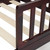 Baytocare Toddler & Kids Bed Baby Toddler Bed Solid Wood Bedroom Furniture With Safety Rails Espresso