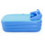 Tfcfl Inflatable Bathtub Portable Foldable Pvc Spa Bath Tub With Bubble Bottom For Home Travel Blue
