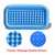 Tfcfl Inflatable Bathtub Portable Foldable Pvc Spa Bath Tub With Bubble Bottom For Home Travel Blue
