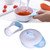 Mash Serve Bowl, Arc-shaped Grinding Rod Safe Hygienic Food Masher Bowl With Bowl Lid For Fish Puree For Kids Blue