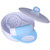 Mash Serve Bowl, Arc-shaped Grinding Rod Safe Hygienic Food Masher Bowl With Bowl Lid For Fish Puree For Kids Blue