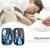 8pcs/set Newborn Care Kit Baby Portable Safety Nail Thermometer Grooming Clipper Scissors Care Supply (blue)