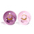 Bibs Collection Toddler Intermediate Natural Rubber Round Pacifier Size 2 - 2 Pack (6-18 Months)
