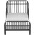 Little Seeds Monarch Ivy Metal Toddler Bed, Graphite Gray