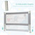 Gymax 57'' Bed Rails For Toddlers Vertical Lifting Baby Bedrail Guard With Lock Grey