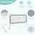 Gymax 57'' Bed Rails For Toddlers Vertical Lifting Baby Bedrail Guard With Lock Grey