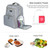 Breast Pump Backpack Diaper Bag - Bottle Breast Milk Pump Backpack With Insulation Pocket Grey