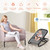 Costway 2-in-1 Baby Bouncer & Rocker Infant Adjustable Folding Rocking Seat Gray