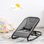 Costway 2-in-1 Baby Bouncer & Rocker Infant Adjustable Folding Rocking Seat Gray