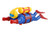 Justdolife Creative Swimming Scuba Diver Shape Wind-up Bath Toy Bathtub Toy For Kids Toddlers