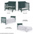 Dream On Me Aden Full Panel Convertible 4-in-1 Mini Crib In Olive