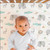 The Peanutshell Fitted Crib Sheets Set For Boys Or Girls, 2 Pack Set, Mint Safari