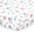 The Peanutshell Fitted Crib Sheets Set For Boys Or Girls, 2 Pack Set, Mint Safari