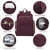 Fisher Price, Fashion Diaper Bag Backpack With Fastfinder Pocket System - Burgundy