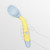 Pointerteck Baby Training Spoons Forks 1 Sets With Travel Case, Toddler Feeding Utensils Set Children Tableware Travel Set Bpa Free Self-feeding Learning Spoons Forks For Kids Yellow