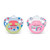 Nuk Glow-in-the-dark Orthodontic Pacifiers, Girl, 6-18 Months, 2-pack